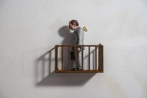 24/7 by artist Isaac Cordal