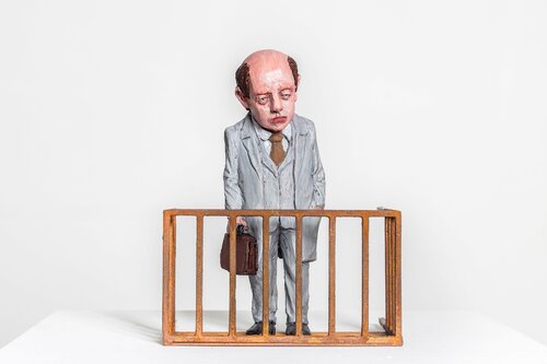 Isolated by artist Isaac Cordal