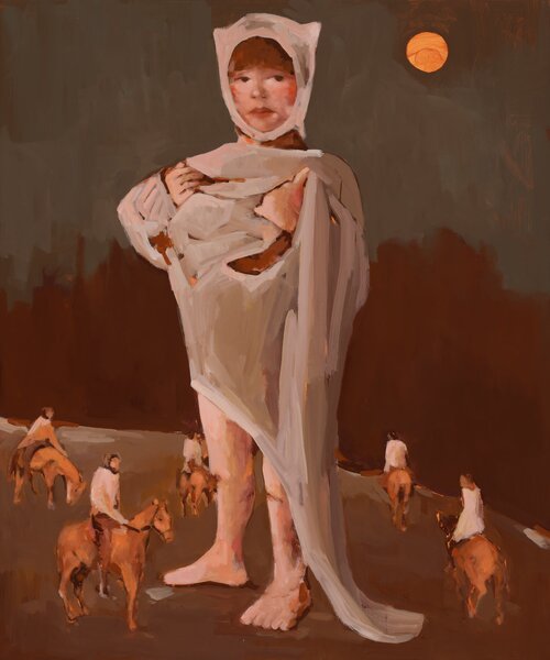 Moonlight guardian by artist Irinka Talakhadze