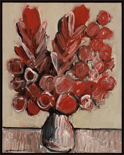 Flowers red by artist Paulina Archambault