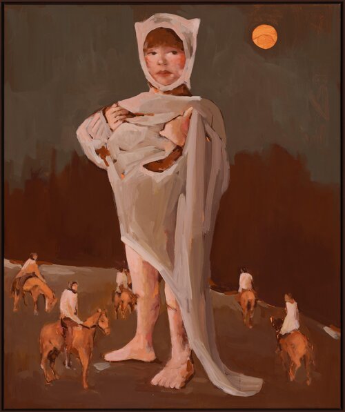 Moonlight guardian by artist Irinka Talakhadze