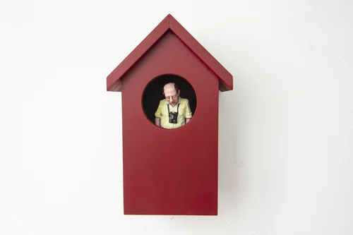 Airbnb I by artist Isaac Cordal