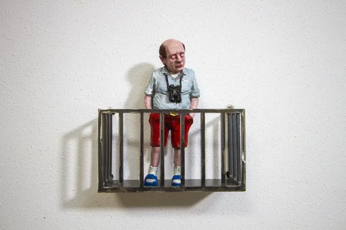 Sentinel 1 by artist Isaac Cordal