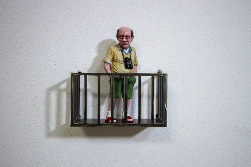 Sentinel II by artist Isaac Cordal
