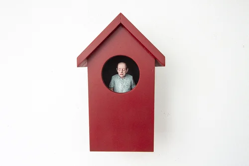 Airbnb II by artist Isaac Cordal