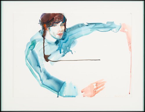 Blue eyed boy by artist Anastasia Kurakina