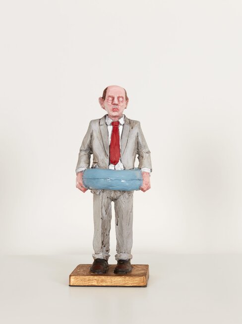 Waiting for climate change by artist Isaac Cordal